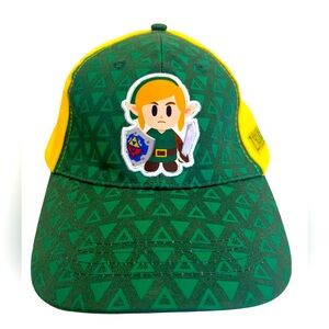 Vivid Green/Yellow “The Legend of Zelda—Link’s Awakening”SnapBack Baseball Hat